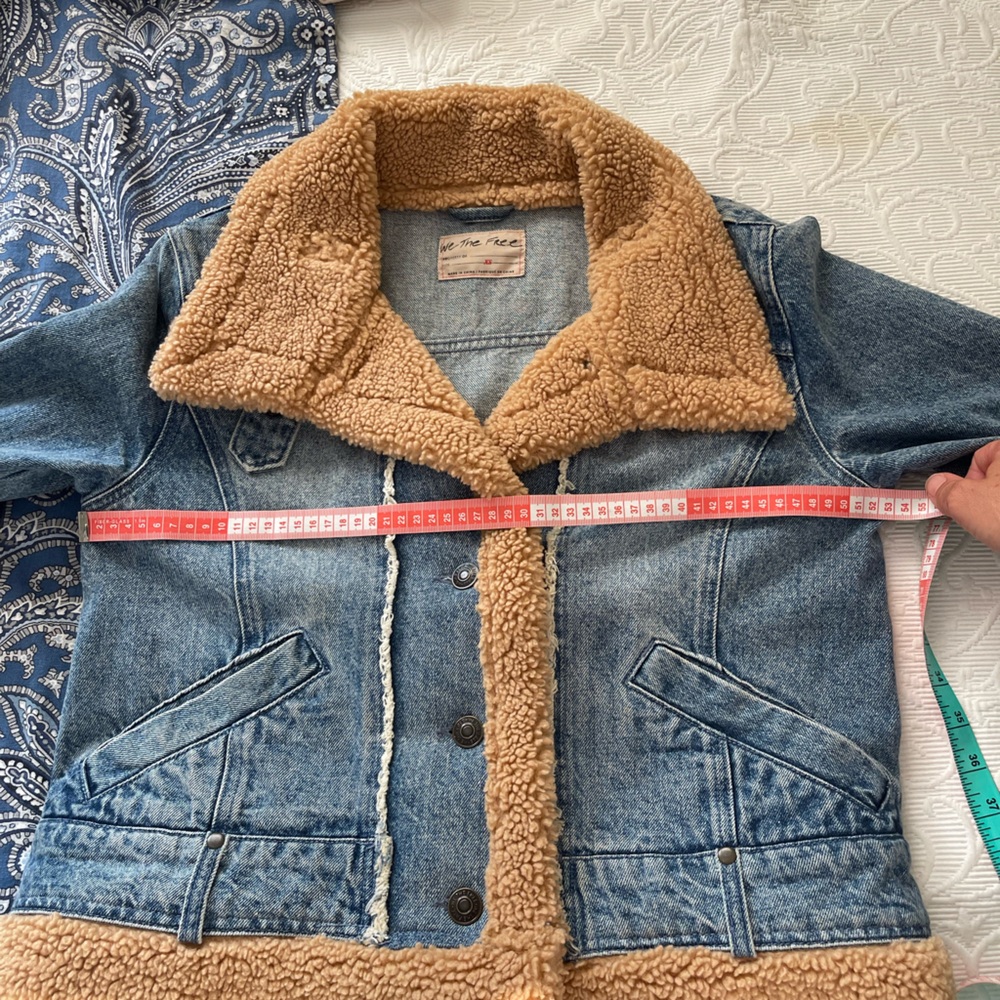 We The Free Denim Sherpa Jacket